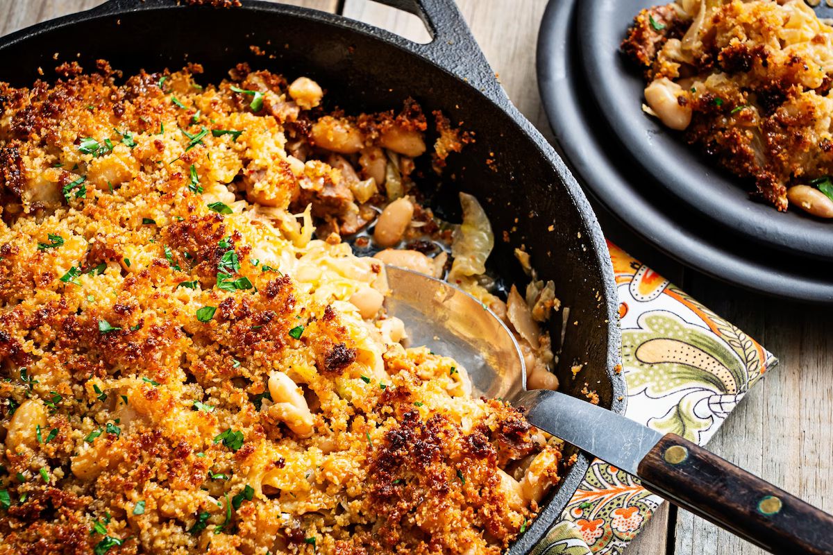 Cabbage with Bean Casserole